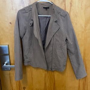 Super cute Staccato brown suede  jacket size small!